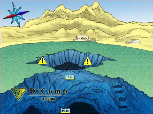 Dive site map