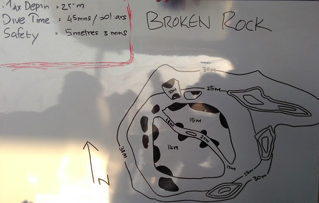 Dive site map