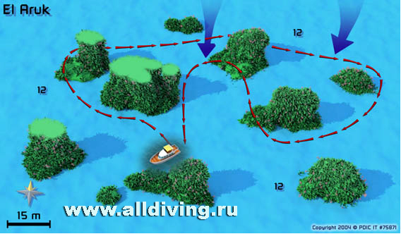 Dive site map