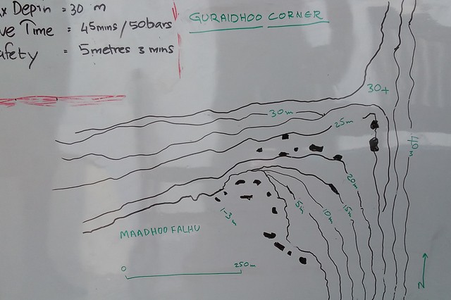 Dive site map