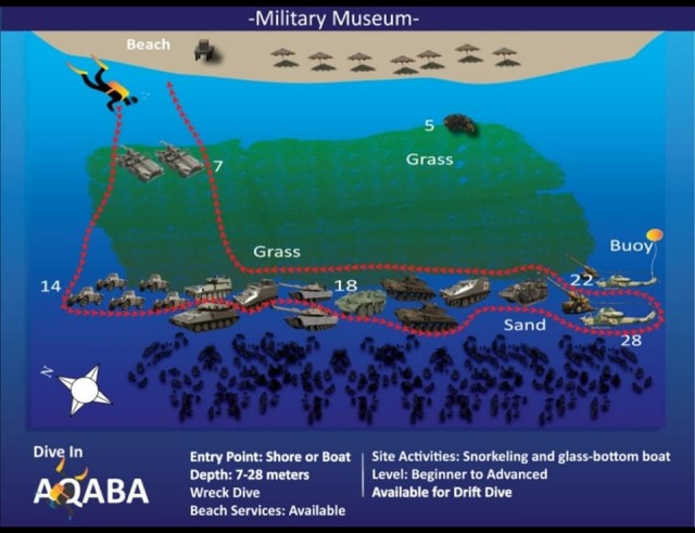 Dive site map