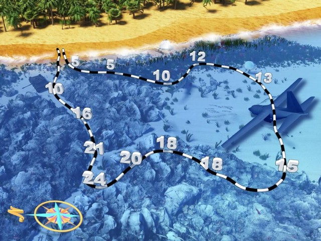 Dive site map