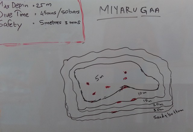 Dive site map