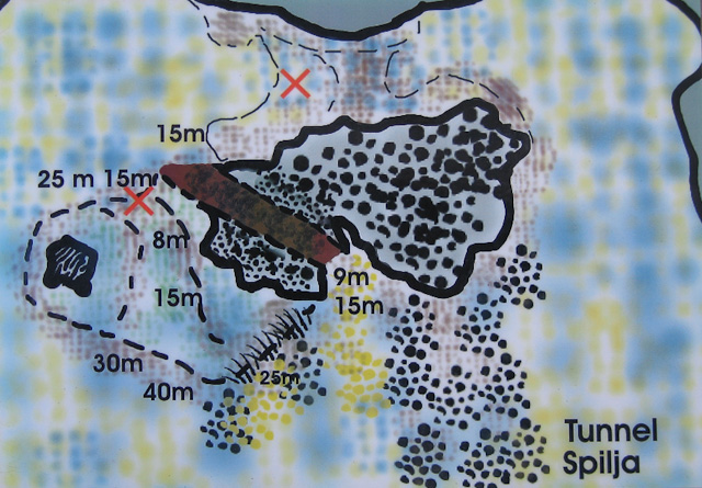 Dive site map