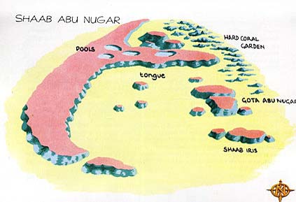 Dive site map