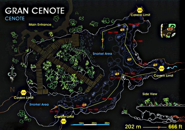 Dive site map