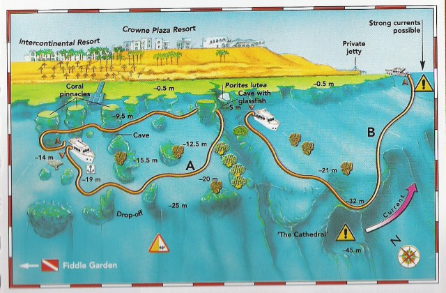 Dive site map