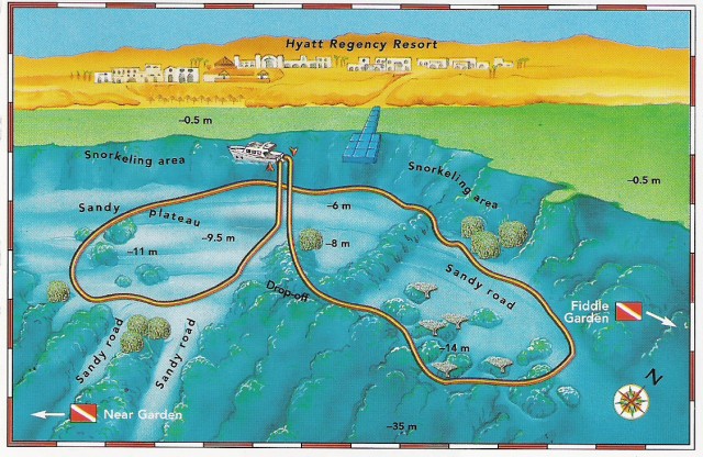 Dive site map