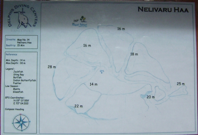 Dive site map