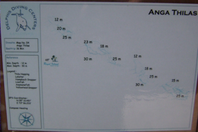 Dive site map