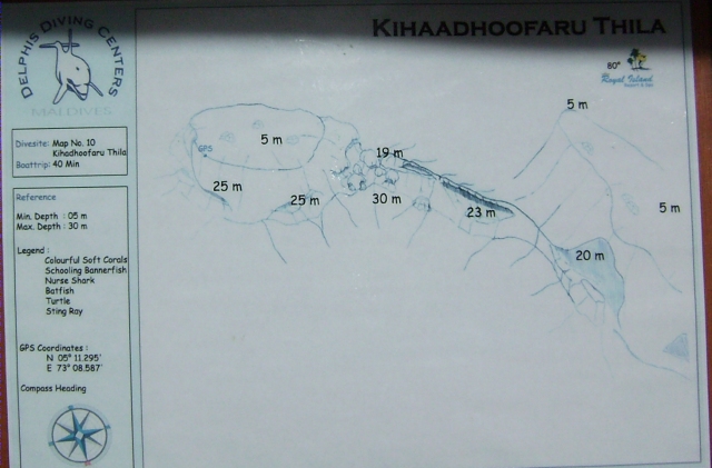 Dive site map