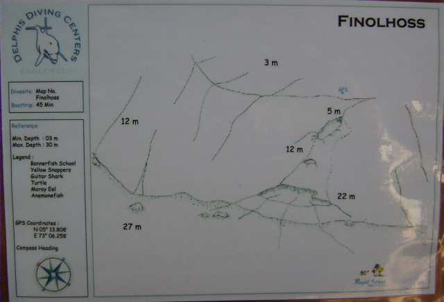 Dive site map