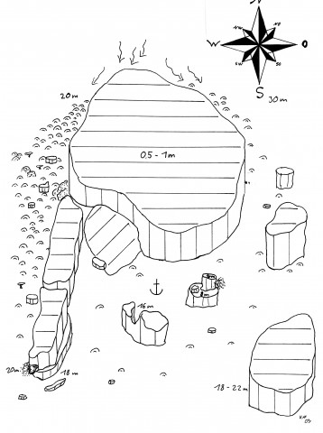 Dive site map